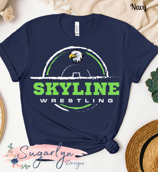 Skyline Wrestling - Distressed Mat