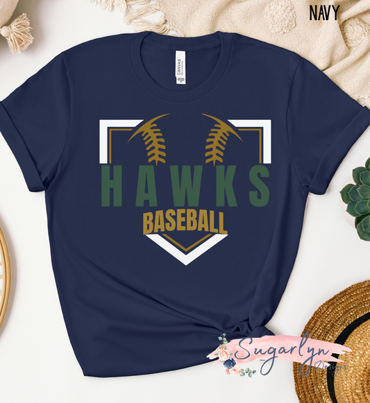 Skyline Hawks Baseball -- Split Home Plate