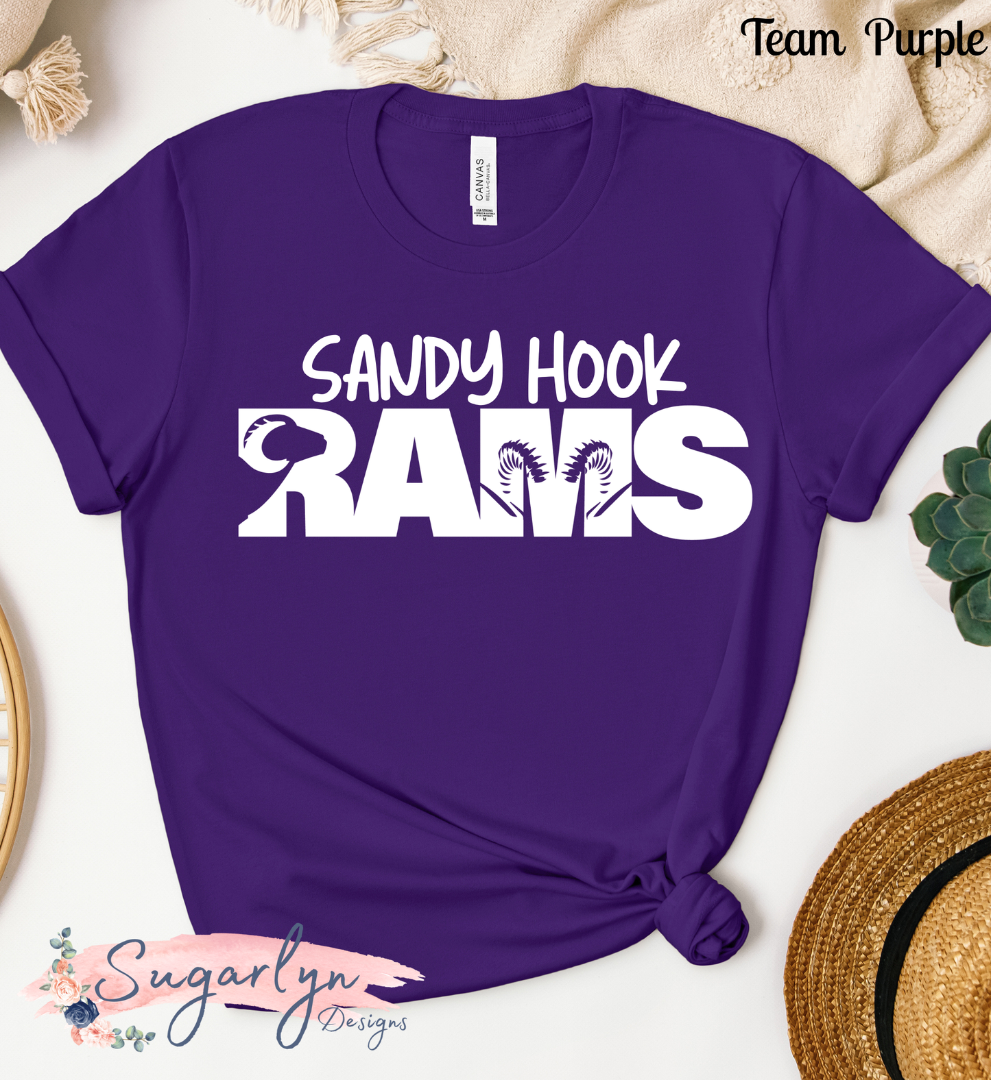 Sandy Hook Rams -- Cutout Text
