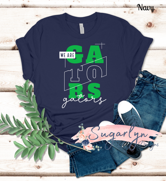 Greenwood Mill Gators -- We Are Gators Typography