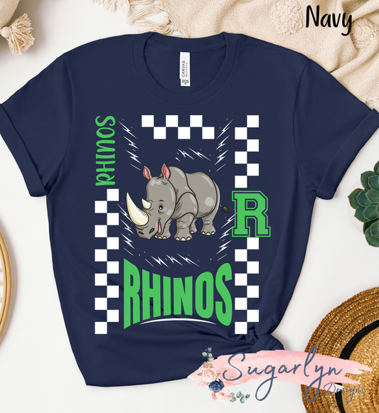 AS Rhodes Rhinos -- Checkerboard Rhino