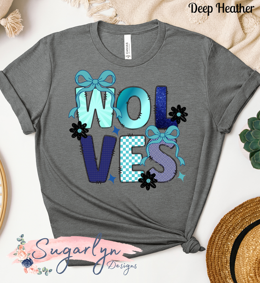 Jordan Springs Wolves -- Wolves Doodle Letter Art