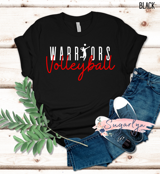 Sherando Warriors -- Warriors Volleyball Typography
