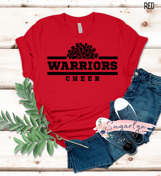 Sherando Warriors -- Warriors Cheer Black Typography