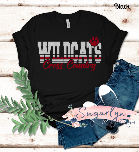 Wildcats Cross Country - Retro