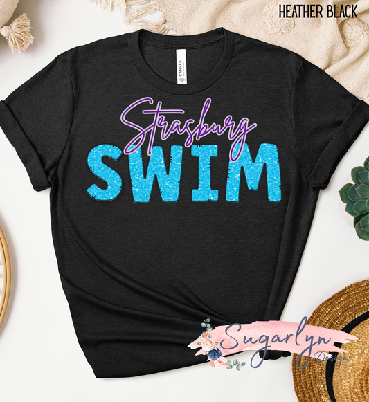 Strasburg Rams -- Rams Swim Doodle Letter