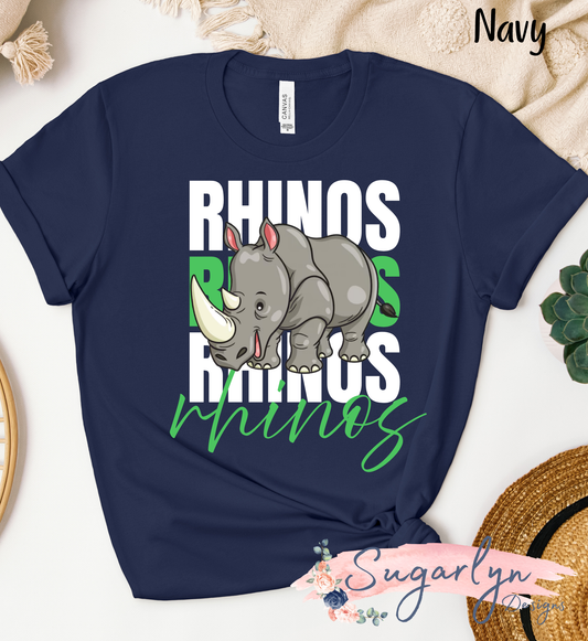 AS Rhodes Rhinos -- Stacked Rhinos
