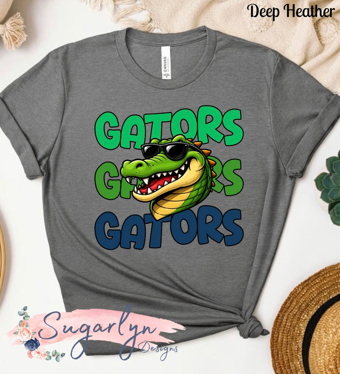 Greenwood Mill Gators --  Gators Retro Text