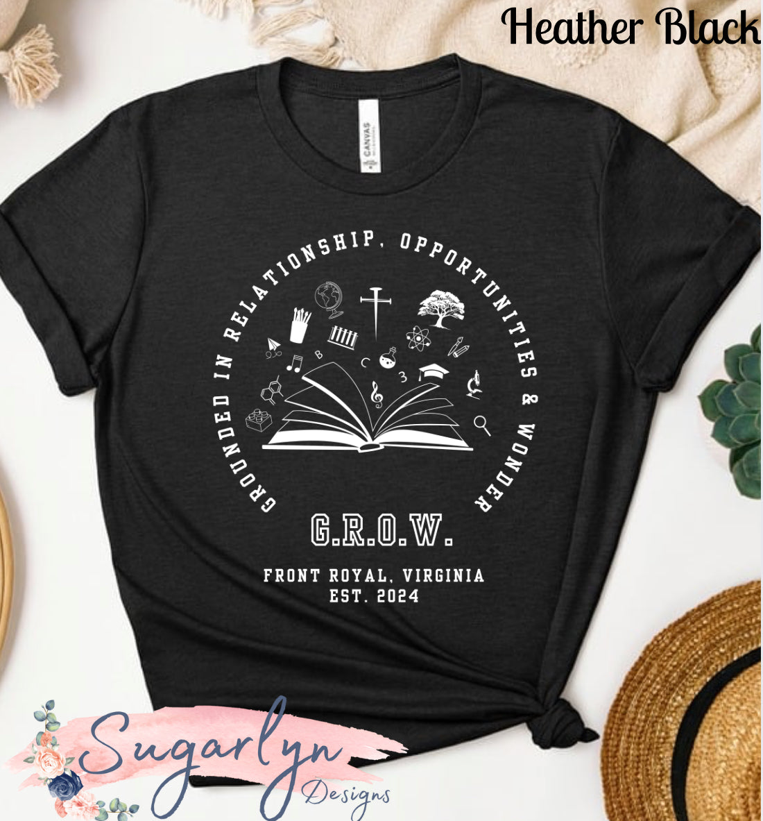 G.R.O.W -- White Design YOUTH SIZE