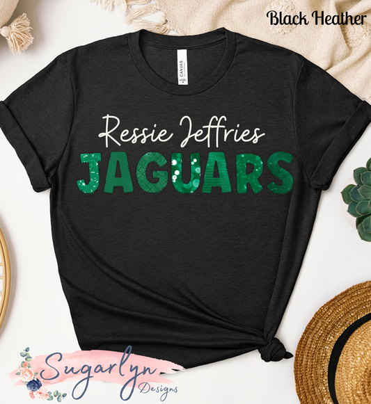 Ressie Jeffries Jaguars -- Jaguars Doodle Letters
