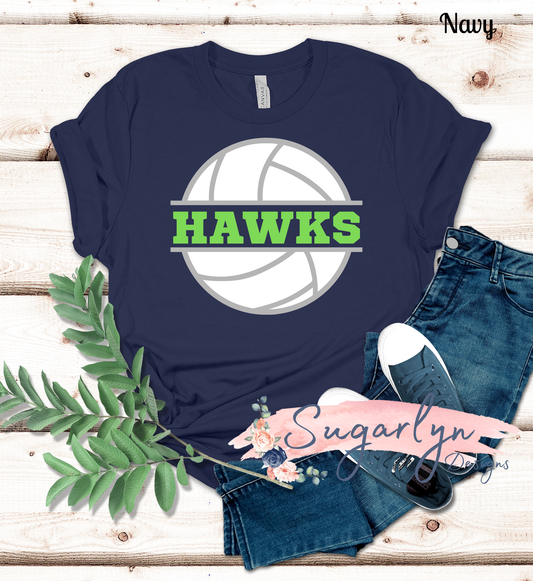 Skyline Hawks Volleyball - Split Volleyball