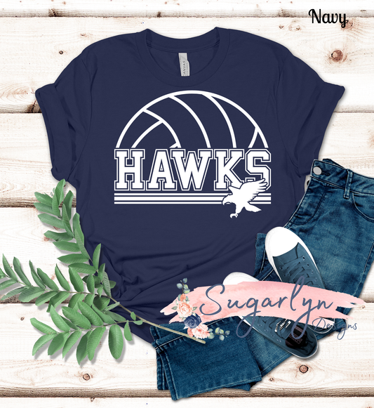 Skyline Hawks Volleyball - Half Volleyball