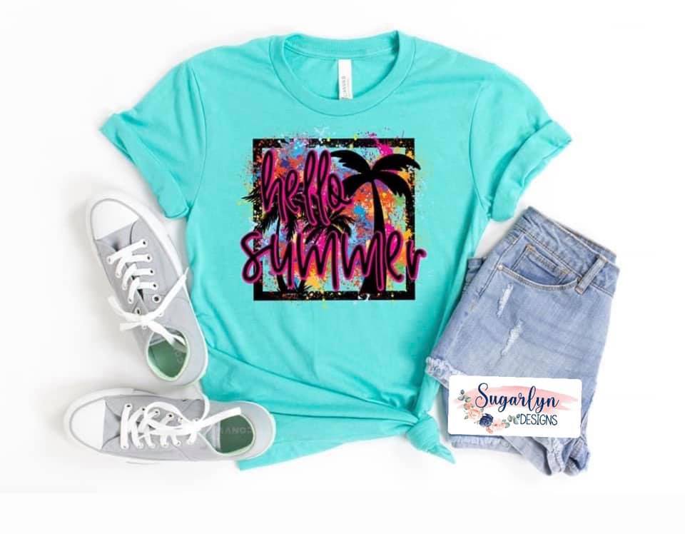 Hello Summer Palm Tree