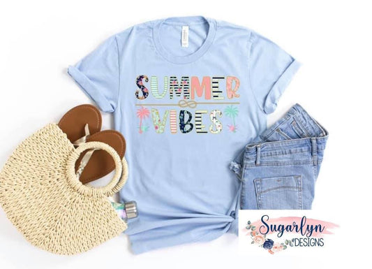 Summer Vibes -- Floral & Stripes