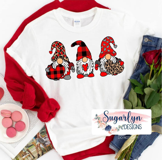 Gnome Trio with Buffalo Plaid and Leopard