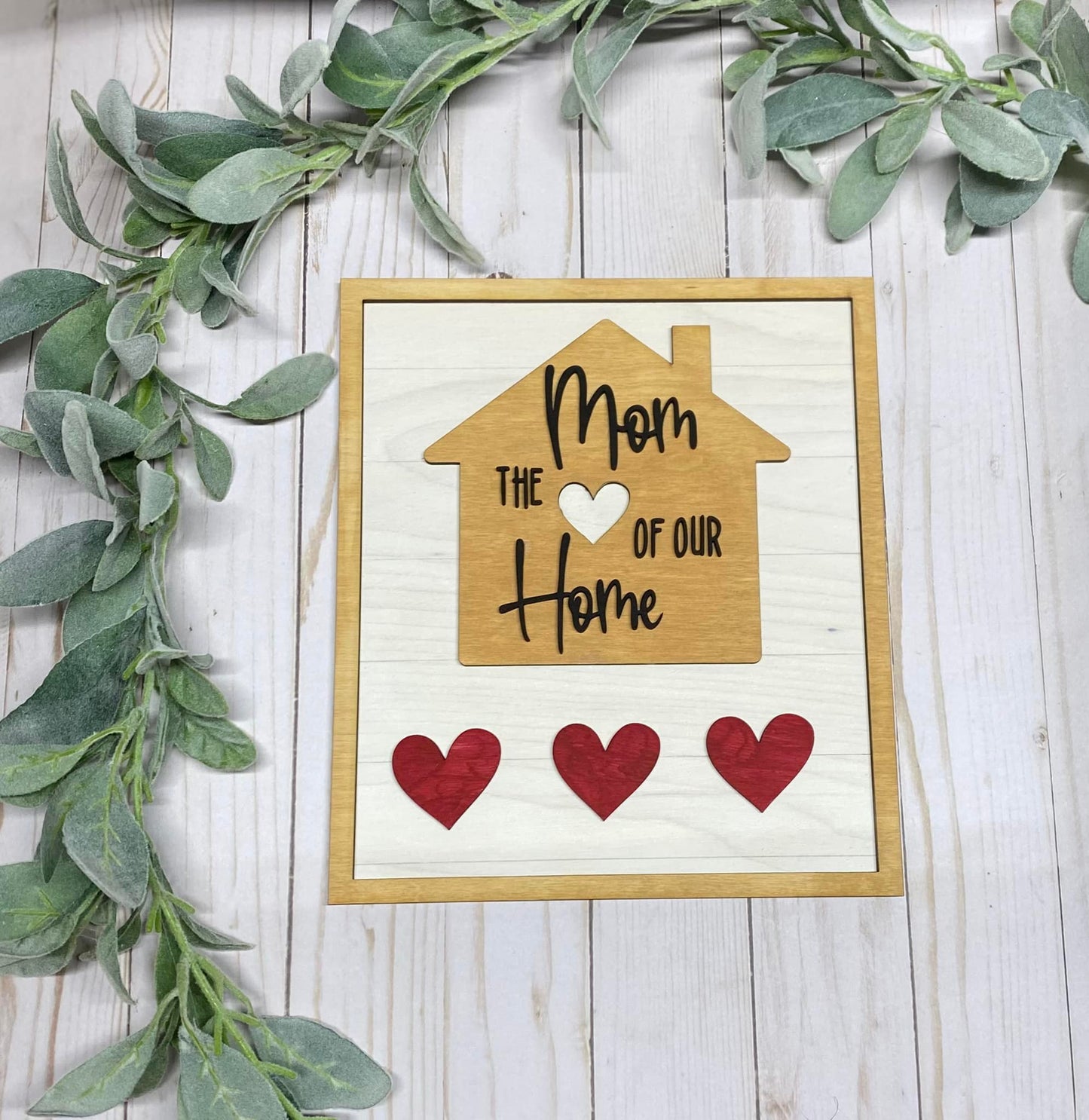 Mom is the Heart of our Home -- Personalized