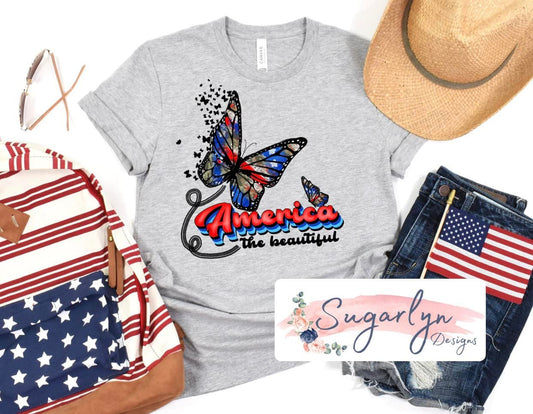 America the Beautiful with Butterfly