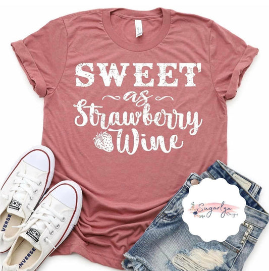 Sweet As Strawberry Wine -- White