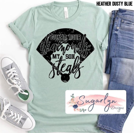 Guard your Diamonds Baseball -- Black