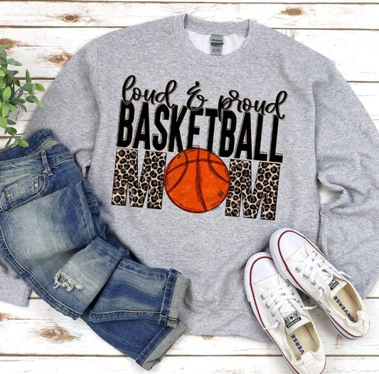 Loud & Proud Basketball Mom -- Leopard