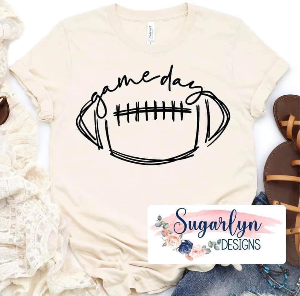 Game Day Football  -- Black