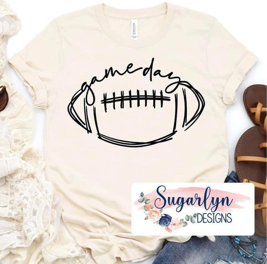 Game Day Football  -- Black