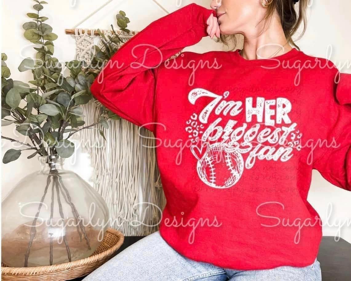 I'm Her Biggest Fan Softball -- White