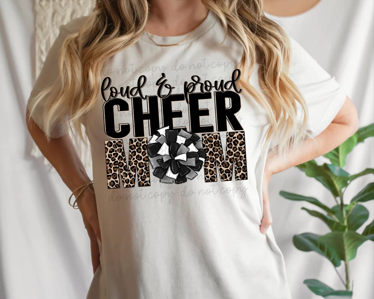 Loud & Proud Cheer Mom -- Leopard