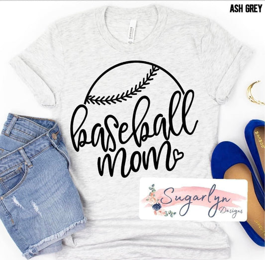 Baseball Mom -- Black
