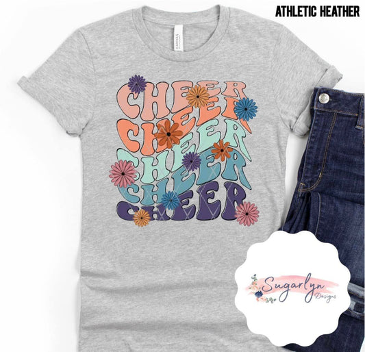 Cheer Stacked Word Art