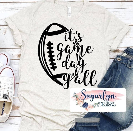 Game Day Y'all Football -- Black