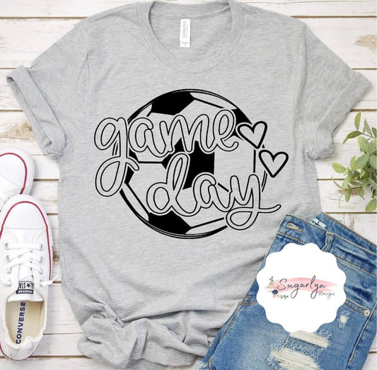Game Day Soccer Ball-- Black