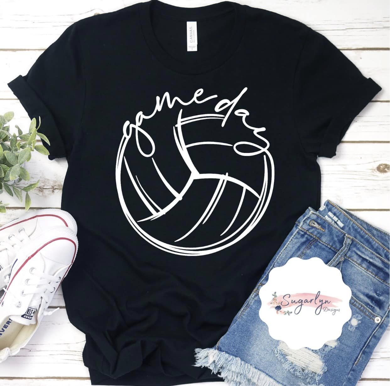 Game Day Volleyball -- White