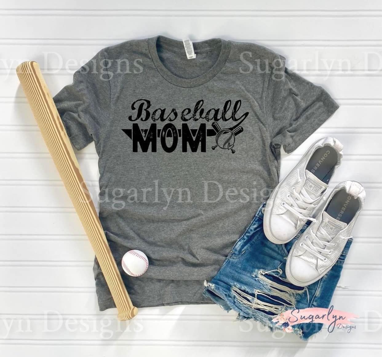 Baseball Mom -- Black