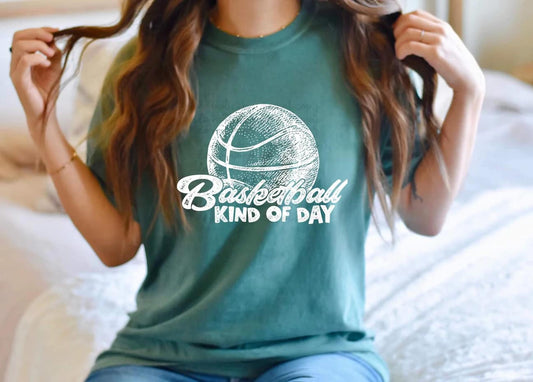 Basketball Kind of Day -- White