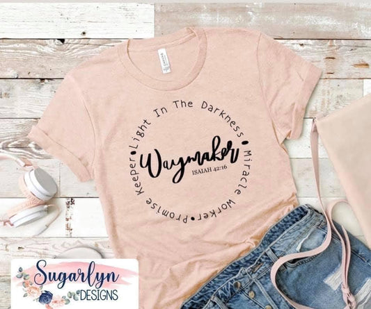 Waymaker Circle Word Art -- Black