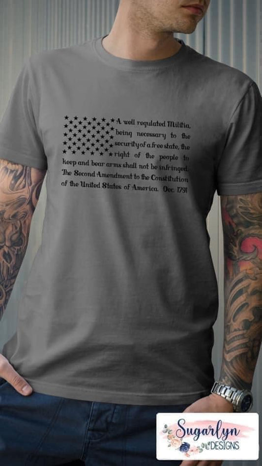 2nd Amendment Flag -- Black
