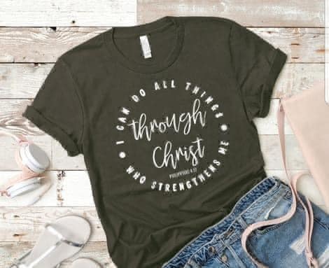 I Can Do All Things Through Christ -- White