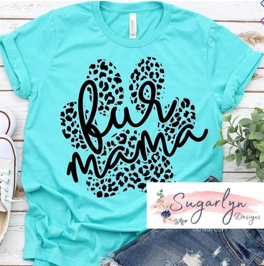 Leopard Fur Mama -- Black