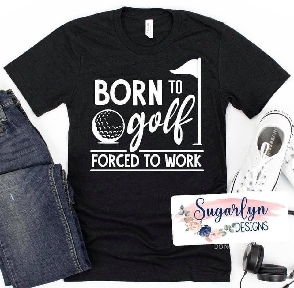 Born to Golf, Forced to Work -- White