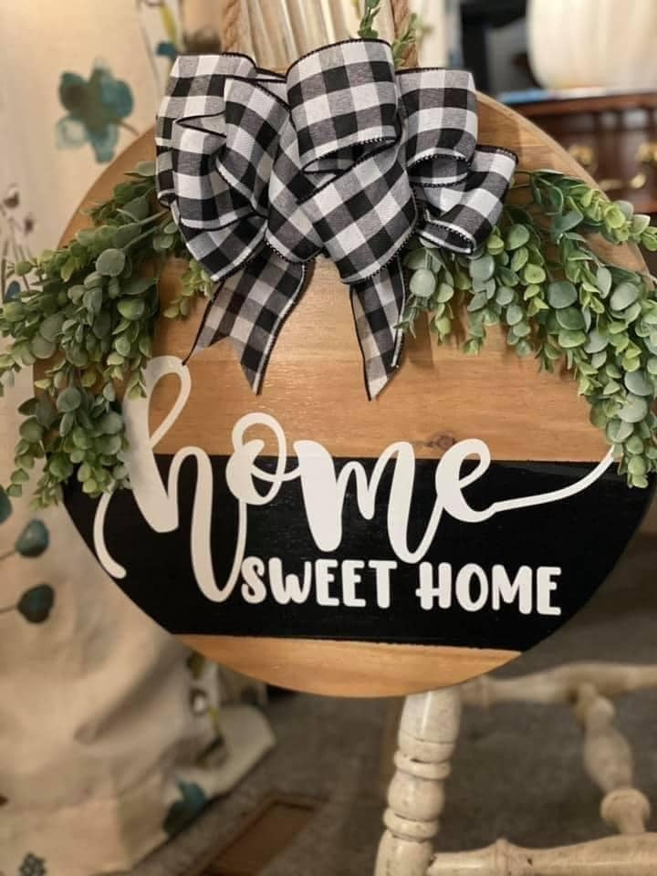Home Sweet Home -- Door Sign