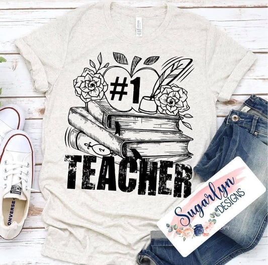 #1 Teacher -- Black