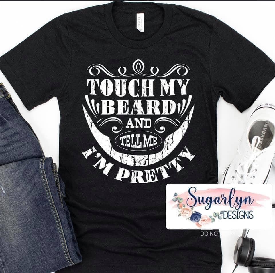 Touch My Beard -- White
