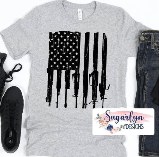 Gun Flag -- Black