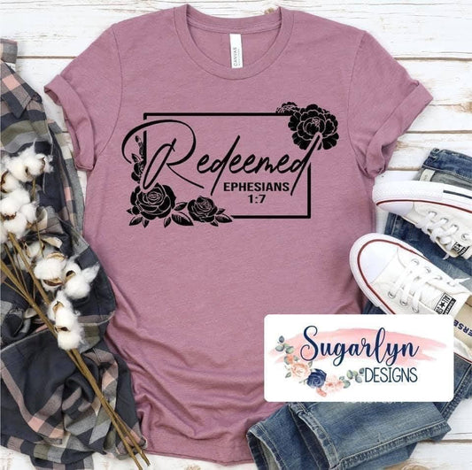 Redeemed Floral -- Black