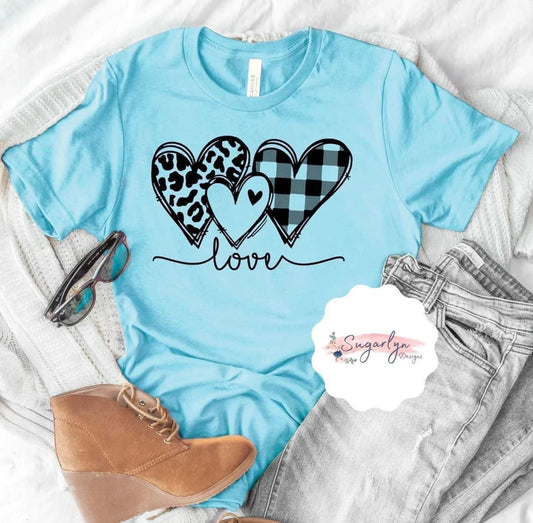 Loved Heart Trio -- Black