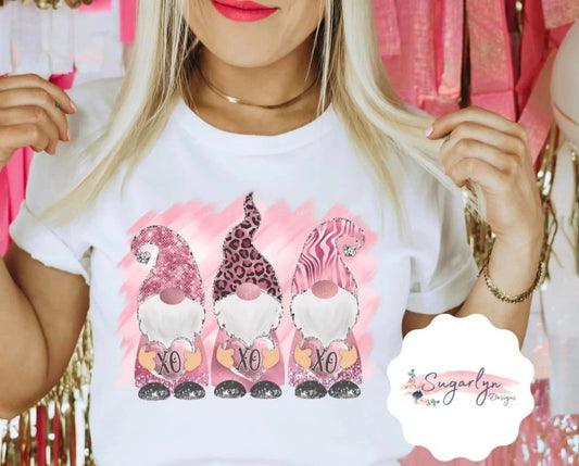 XOXO Gnome Trio -- Pink