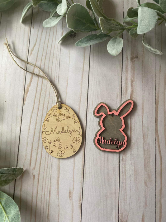 Easter Basket Name Tag -- Personalized