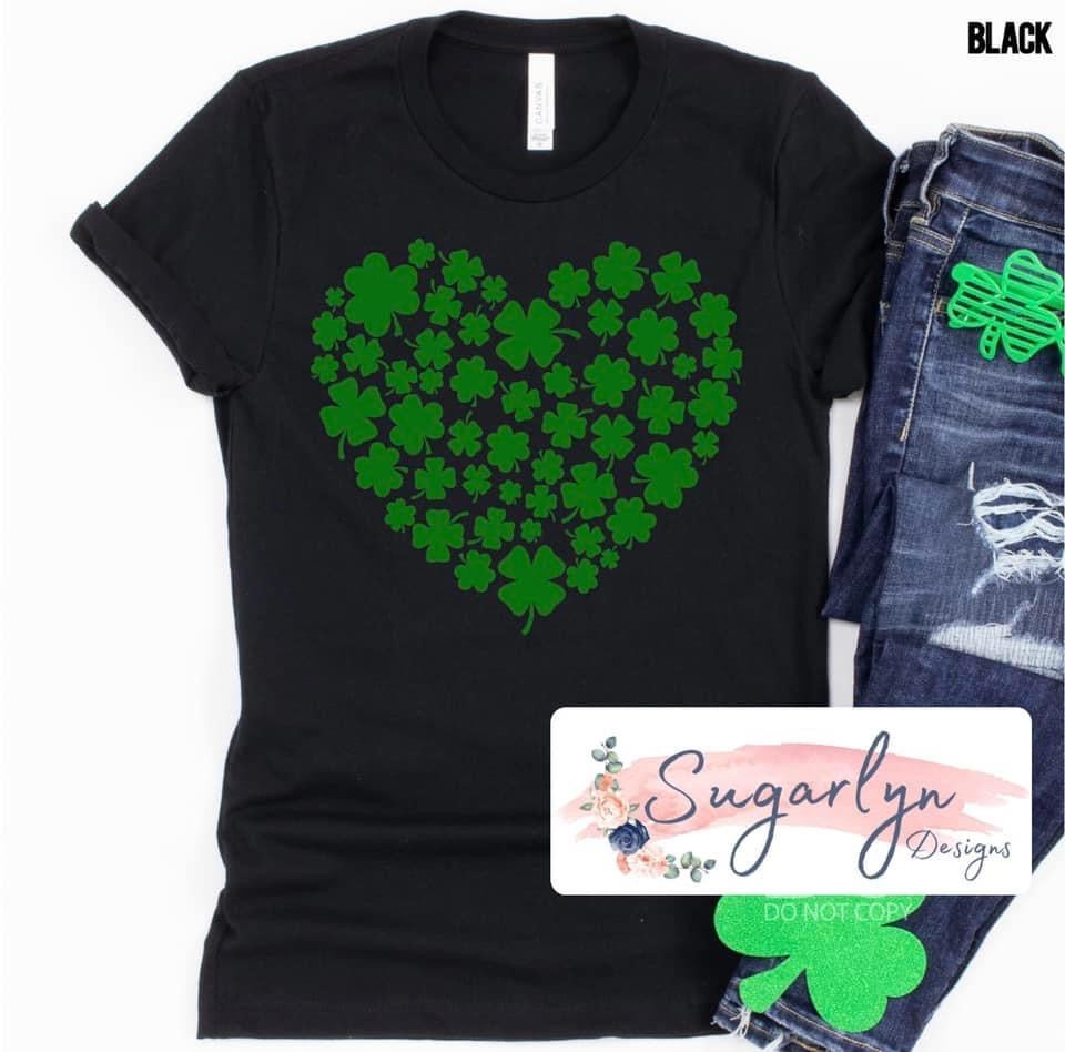 Green Clover Heart