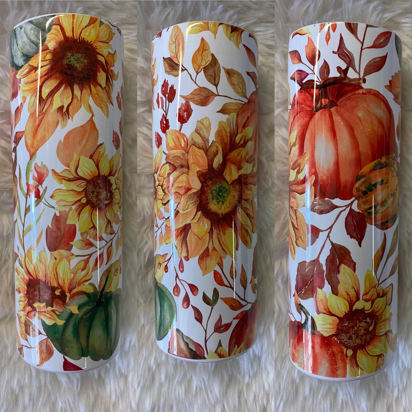 Sunflower & Pumpkins 20 oz. Tumbler